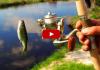 река рыбка удочка катушка кнопка видео