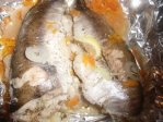 Хек с морковью