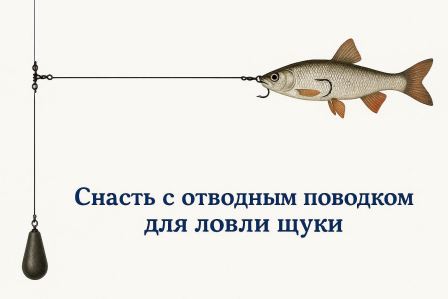 Схема монтажа поставушки с отводным поводком Схема монтажа поставушки с отводным поводком
